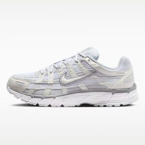 Nike P-6000 Woman Lady Size 9 White Light Gray Sneakers Running Shoes